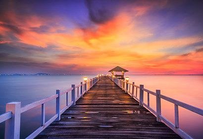 Fototapeta Pier and Sunset 24760